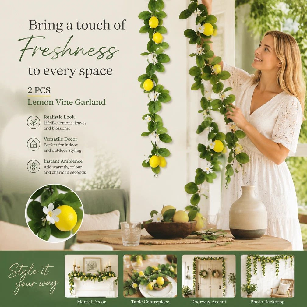 Style B Fresh Scent Lemon Vine Backyard Landscape 2 Pack - Image 1