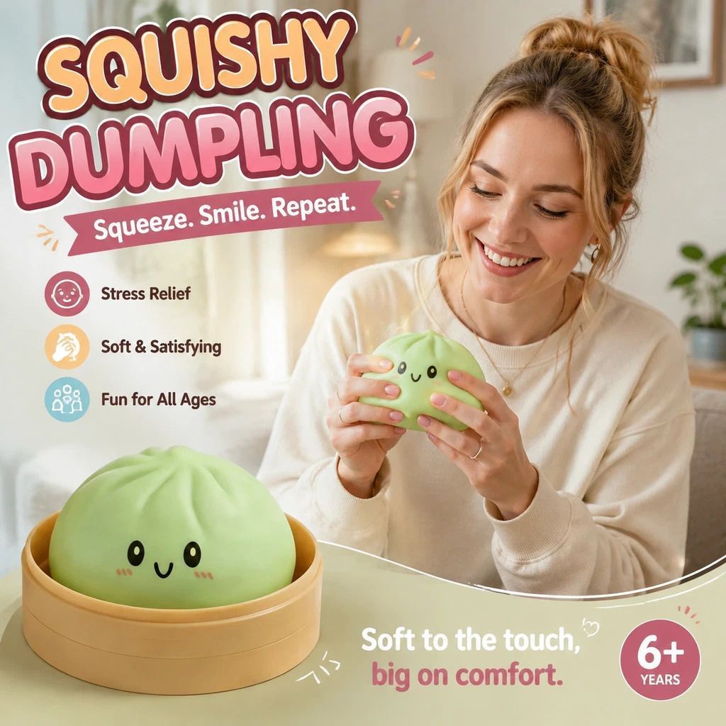 Stress Relief Giant Bun Squishy, Kids Gift, Plain Green - Image 1