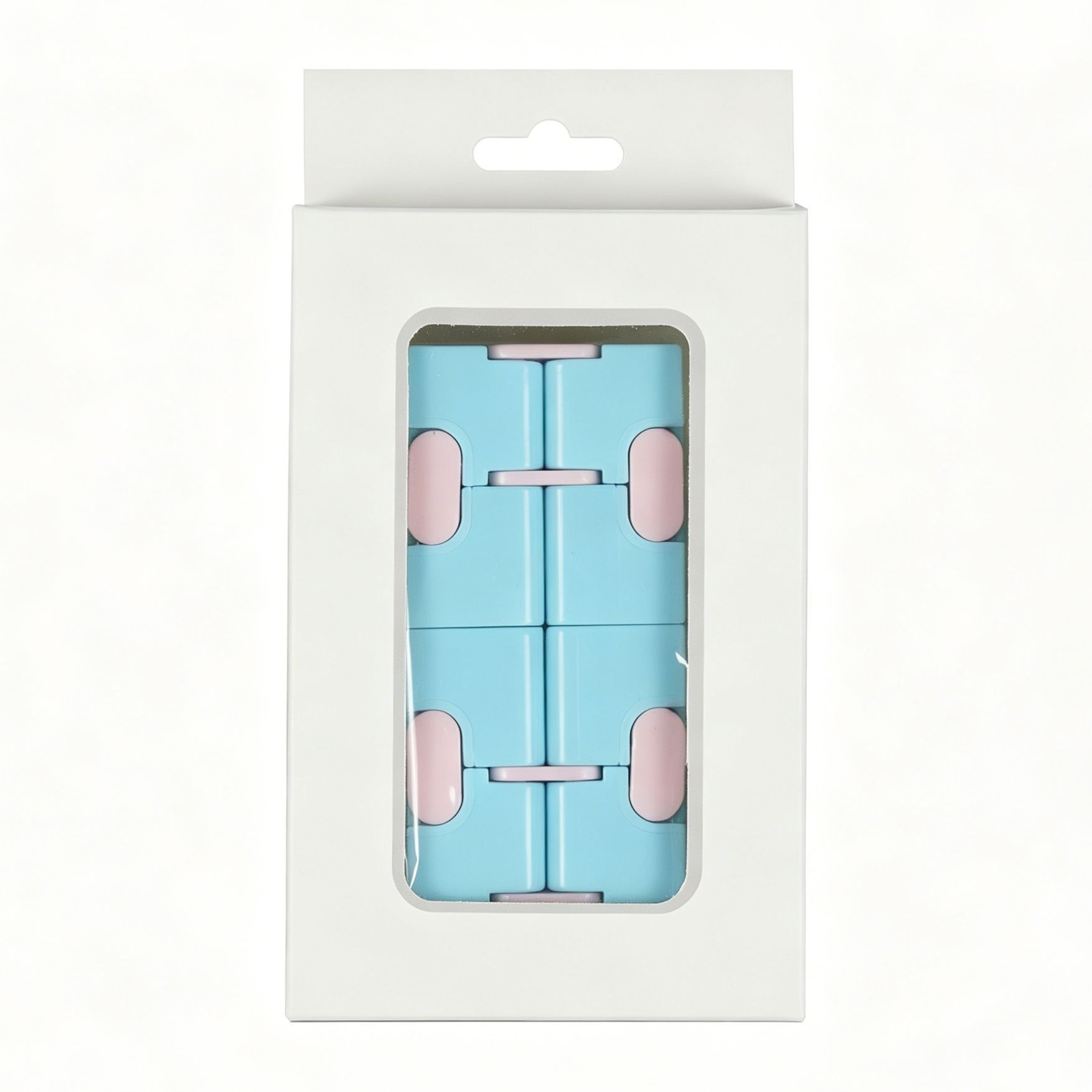 2pk Pastel Blue & Pink Infinity Fidget Cube - Image 3