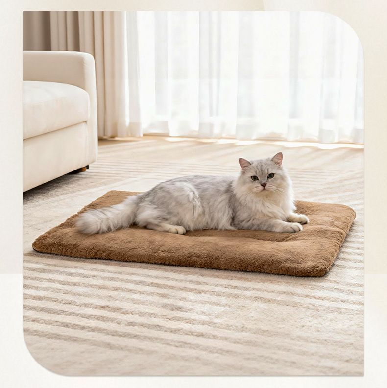 Khaki Self Heating Pet Pad XL Size 72*115cm Warm Dog Cat Mat - Image 4
