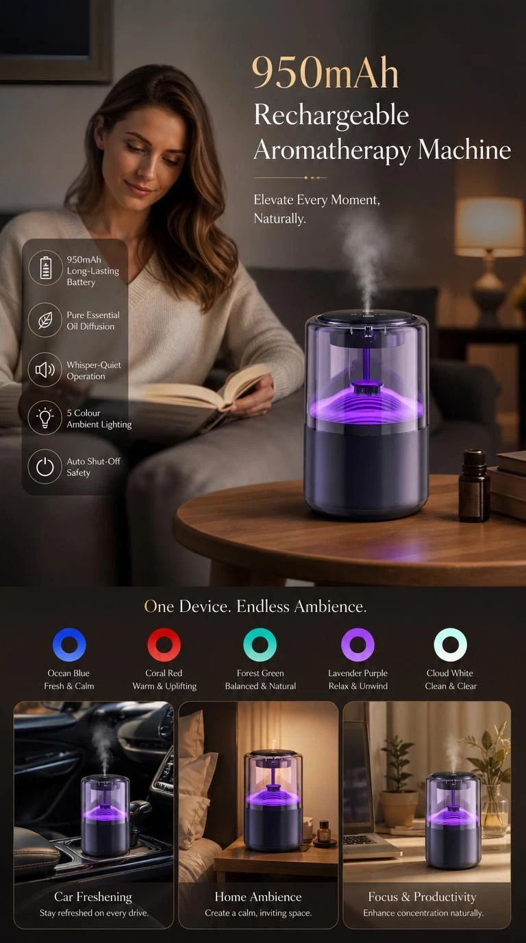 Auto Start-Stop Car Aroma Diffuser XM-ZS44, Ocean Blue, Xmas & Father’s Day Present - Image 2