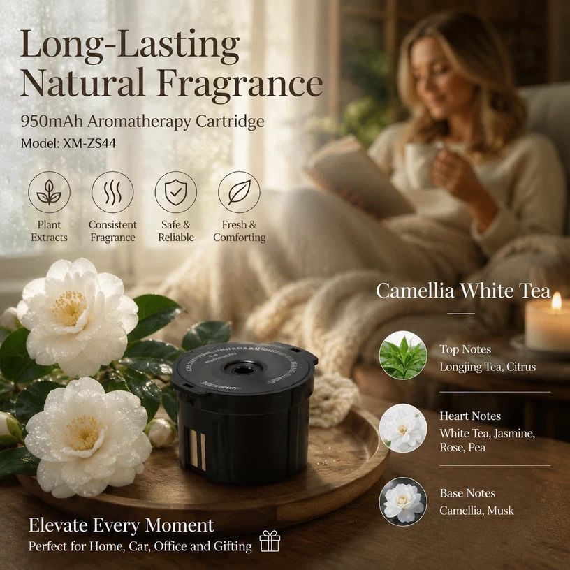 XM-ZS44 Fragrance Refill Pod, Gardenia White Tea, Car Accessory Gift - Image 1