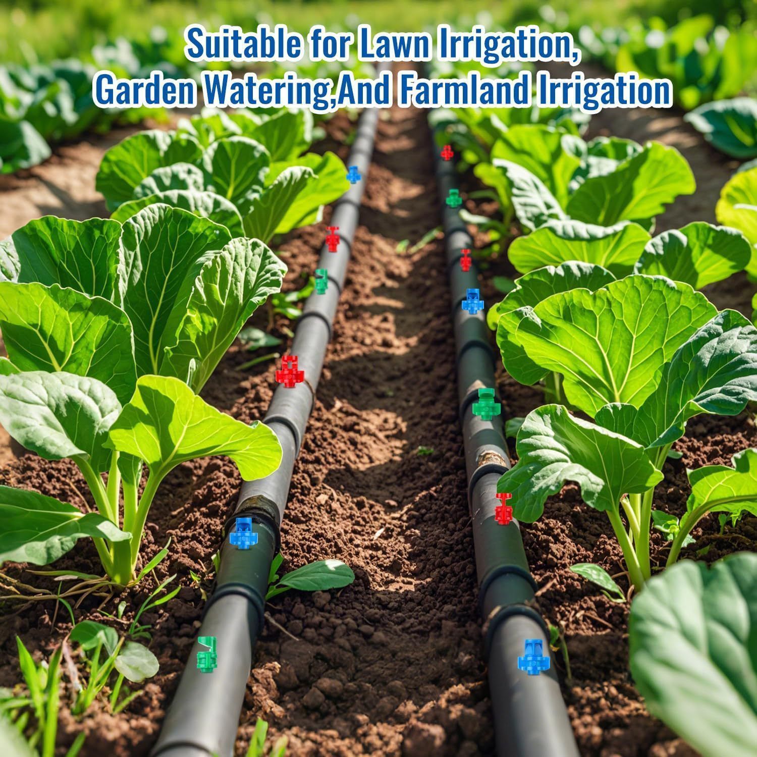 150pk Mixed Angle Refraction Misting Irrigation Sprinkler Set - Image 4