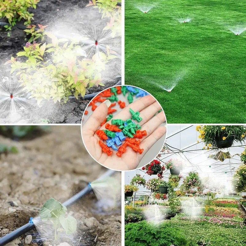 150pk Mixed Angle Refraction Misting Irrigation Sprinkler Set - Image 7