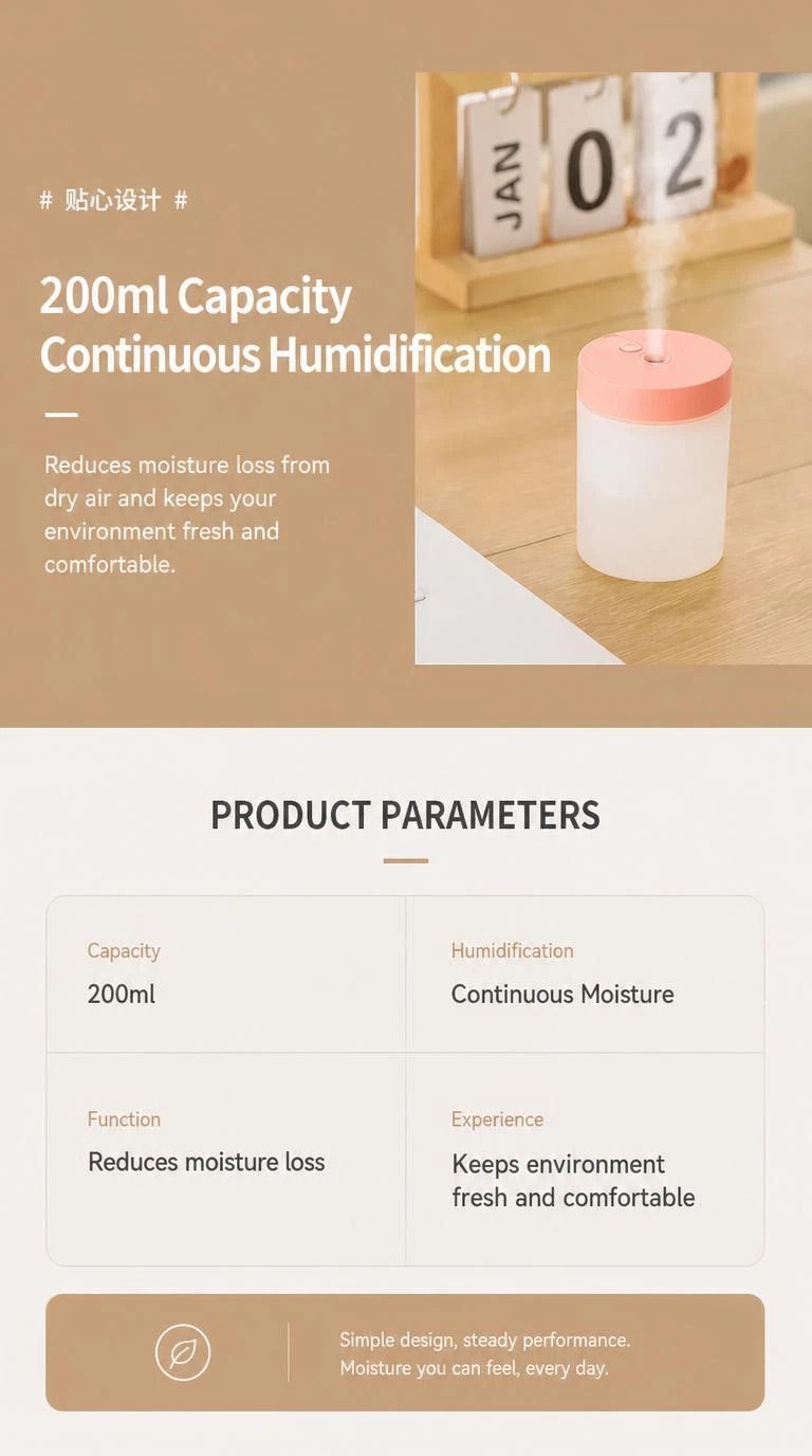 2 Pack USB Humidifier White, Xmas Gift Set - Image 4