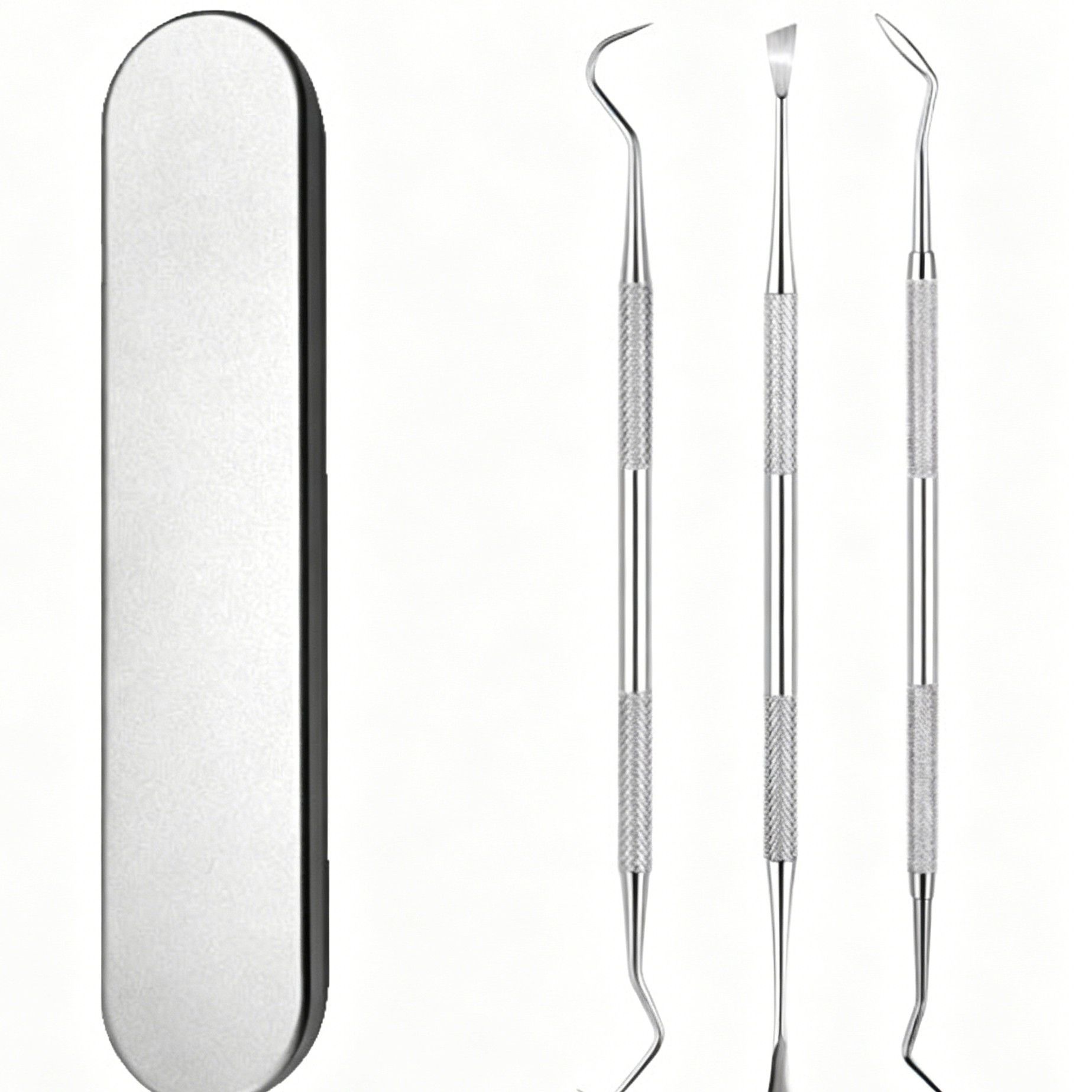 3pcs Style C Dental Tools Kit Scaler Double End Probe - Image 1