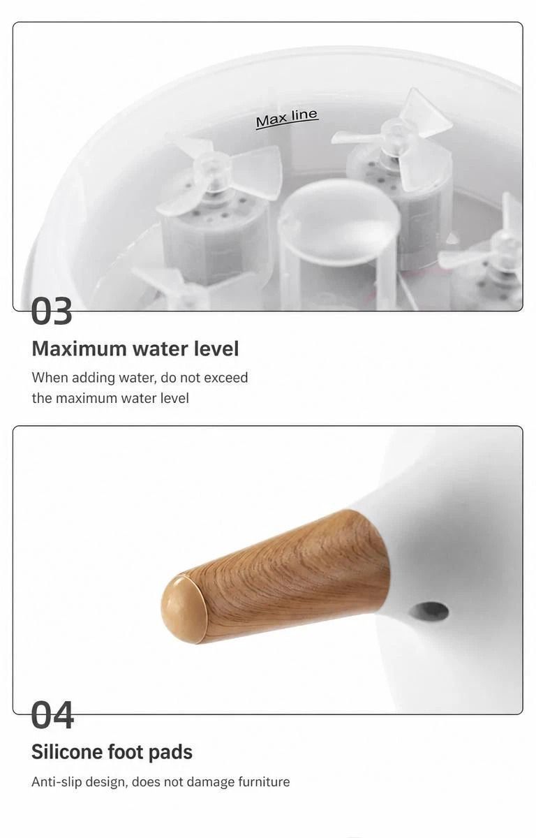 Floating Jellyfish Essential Oil Humidifier, Voice Control Color Light, Cozy Bedroom Sleep Aid - Image 4