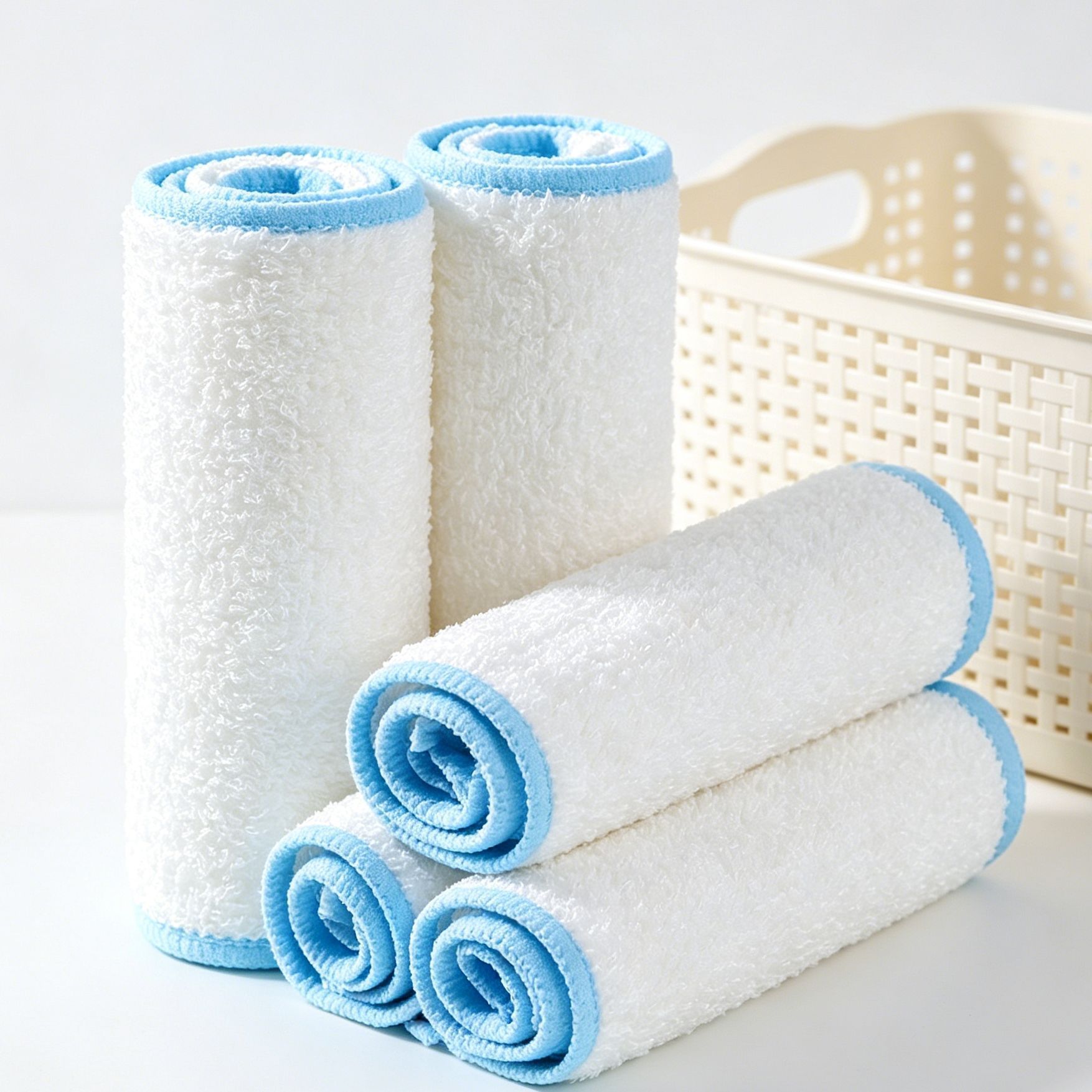10 pk Bamboo Fiber Dish Cloth 16*18 - Image 1