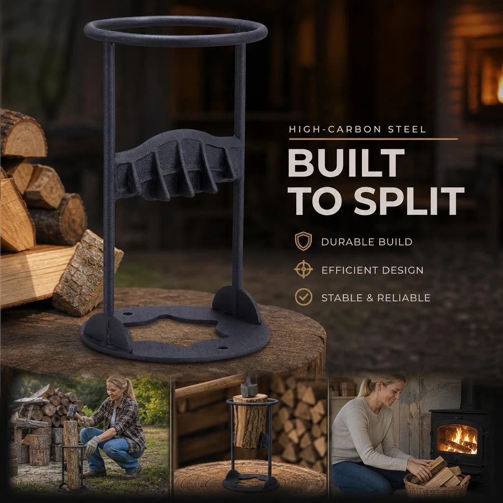 Heavy Cast Blade Firewood Splitter 27cm, Reinforced Head For Long Term Outdoor Use - Image 1