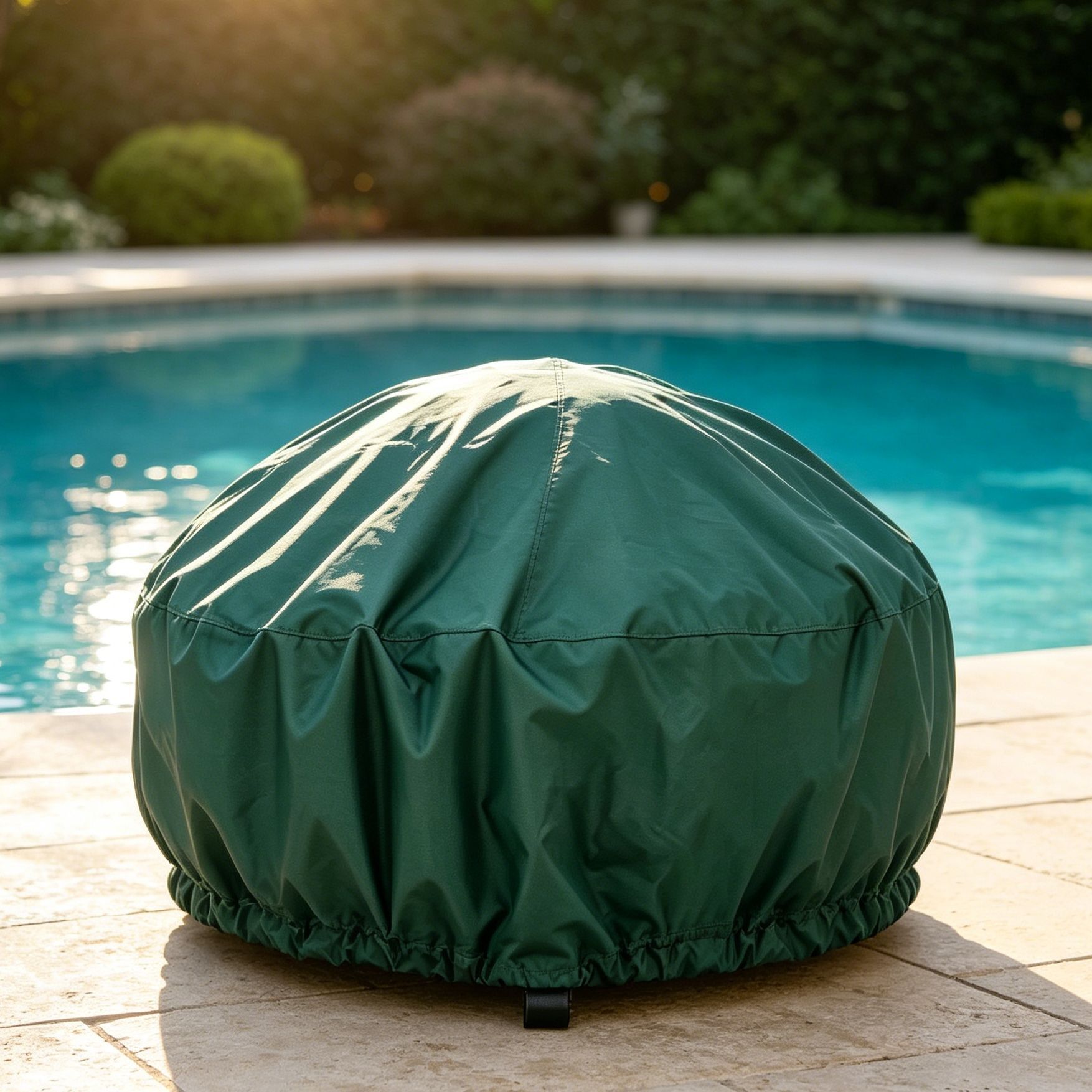 Long Lasting Protective Fire Pit Cover Green 77x31cm - Image 4