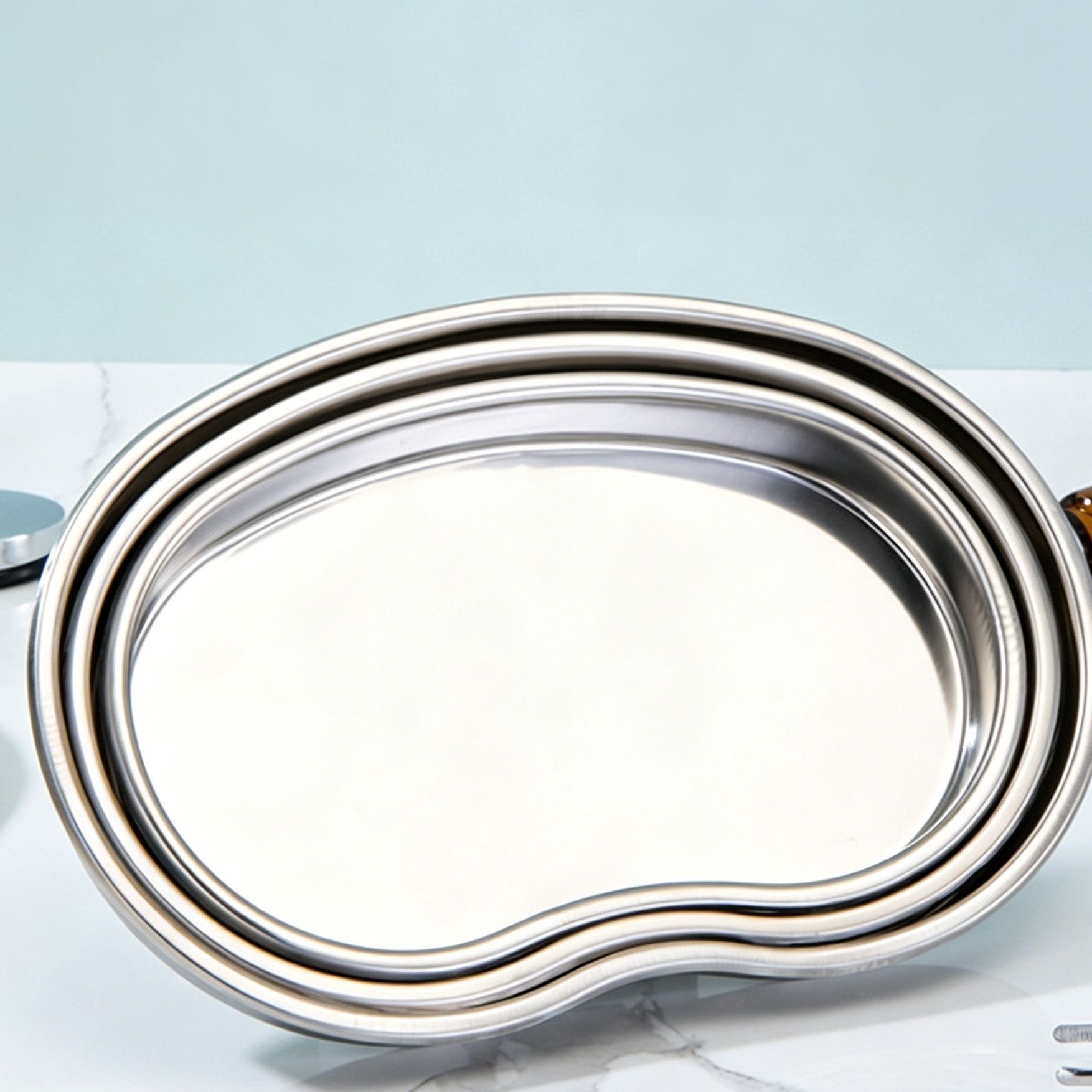 Deep Medium Kidney Tray 304 Stainless Steel 2pcs - Image 4