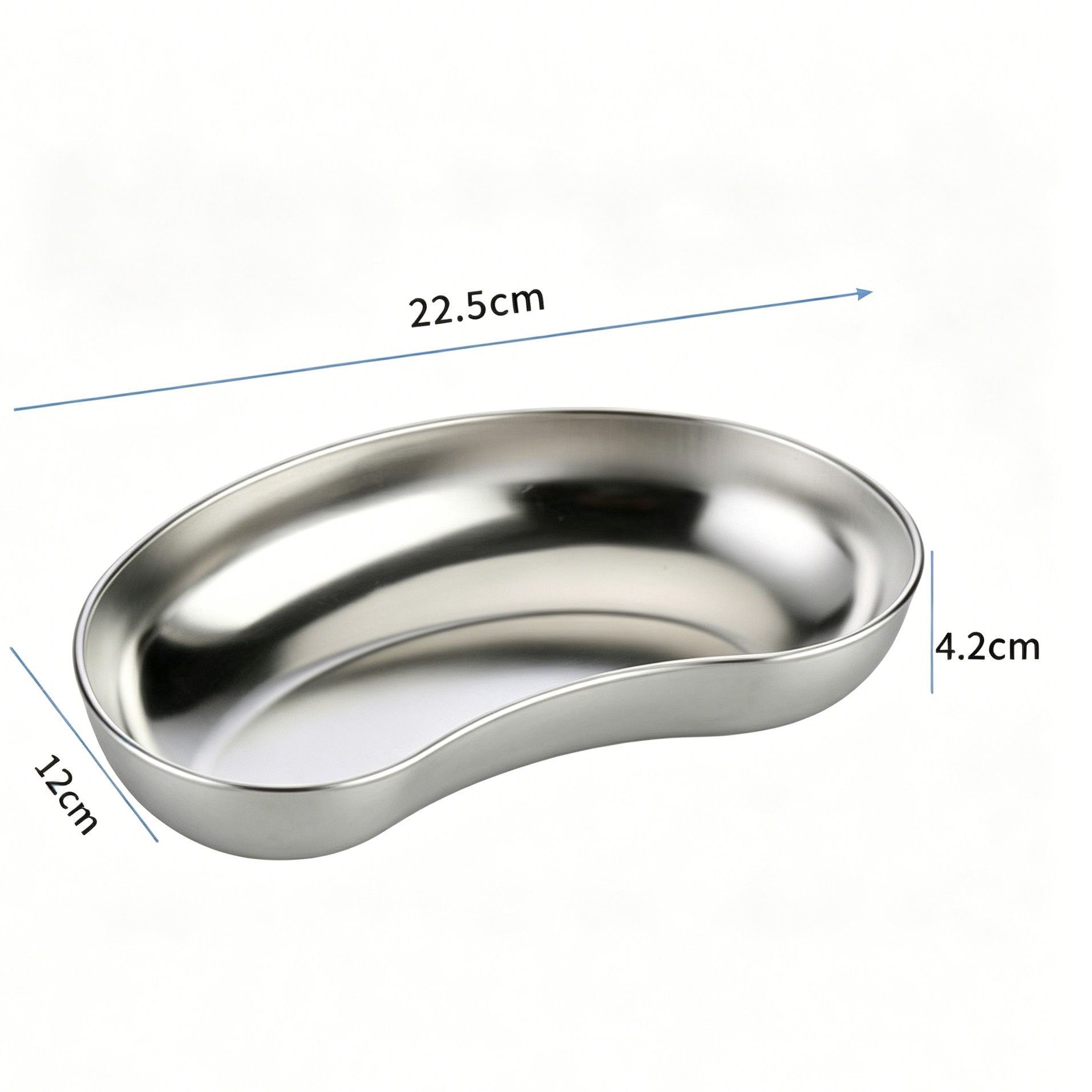 Deep Large Kidney Tray 304 Stainless Steel 2pcs - Image 1