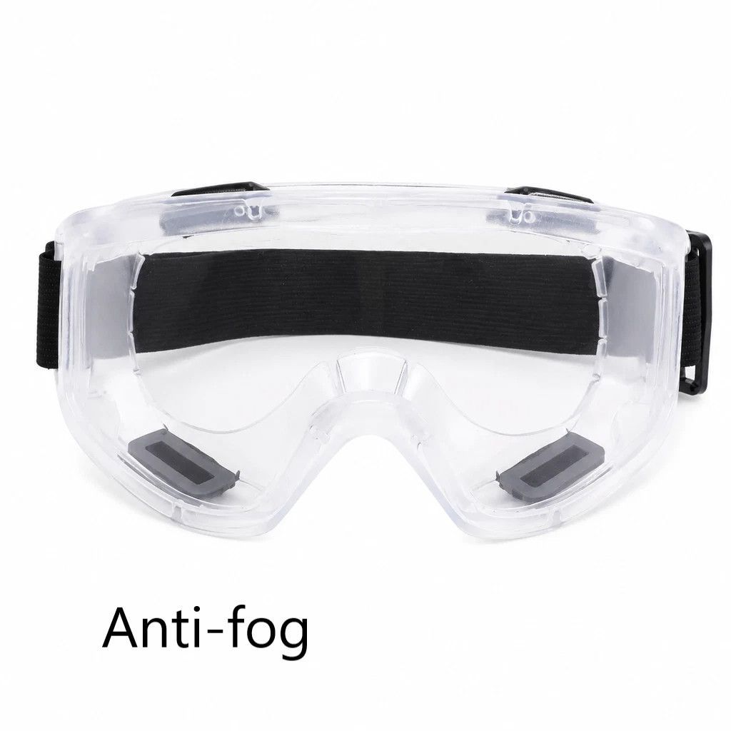 Sentimental Anti-Fog Wind Goggles, HD Shockproof Lens, White Frame Clear Anti-Fog - Image 2