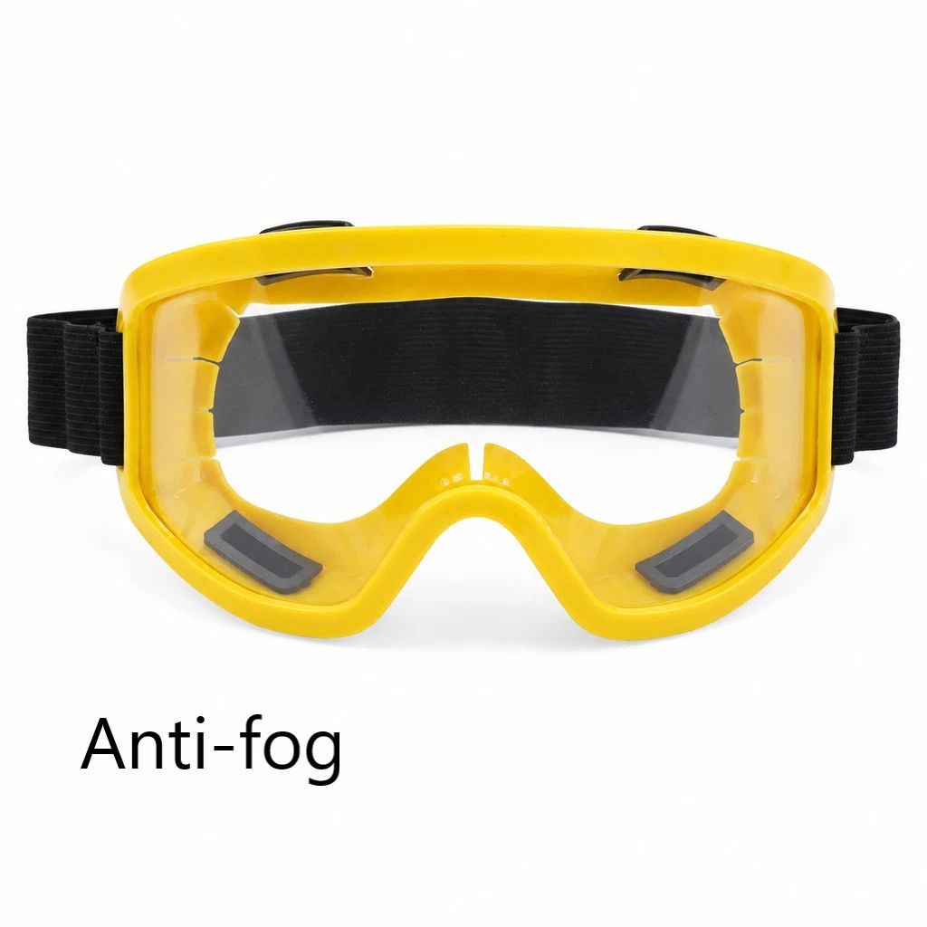 Warm Token Multi-Scene Anti-Fog Safety Goggles, Yellow Frame Clear Anti-Fog - Image 2