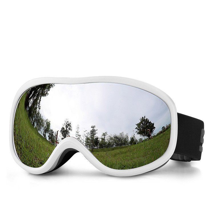 Premium Keepsake Gift Ski Goggles, Full Anti-Reflective Coating & Smooth Air Circulation, White Frame Mercury Lens - Image 2