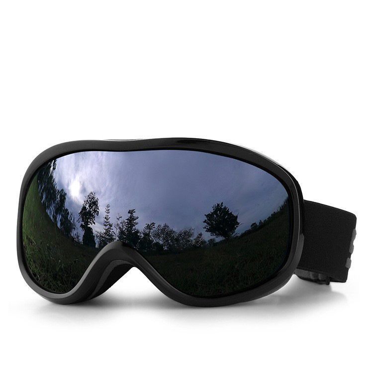 Sentimental Outdoor Companion Gift, Double Anti-Fog Ski Glasses Minimize Distracting Light Glare, Black Frame Grey Lens - Image 2
