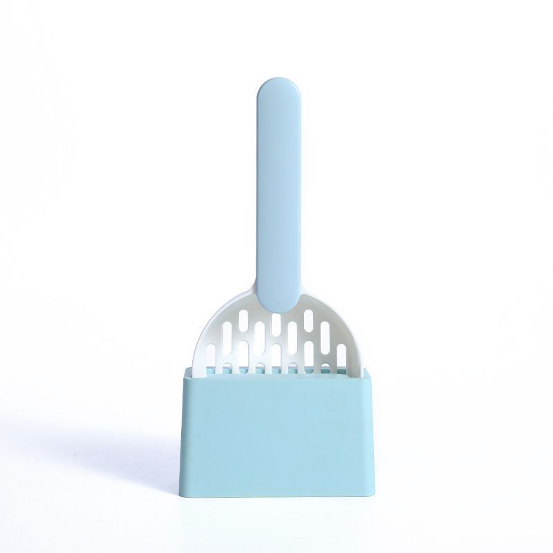 White-Blue Two-tone Litter Scoop Set - Image 1