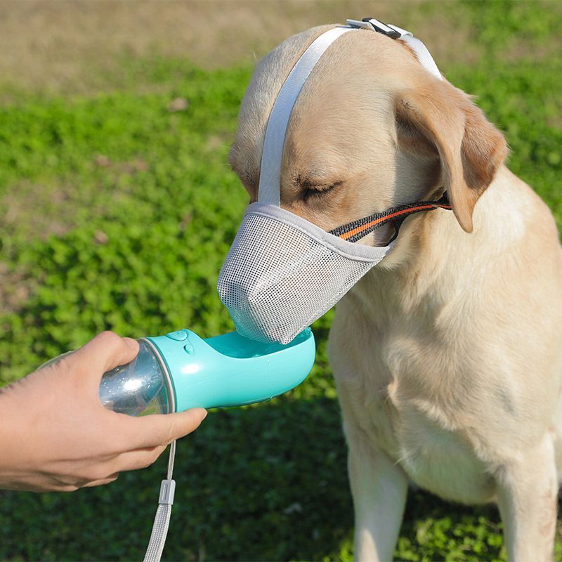 Grey Mesh Dog Muzzle S 2pcs, Drinkable - Image 2