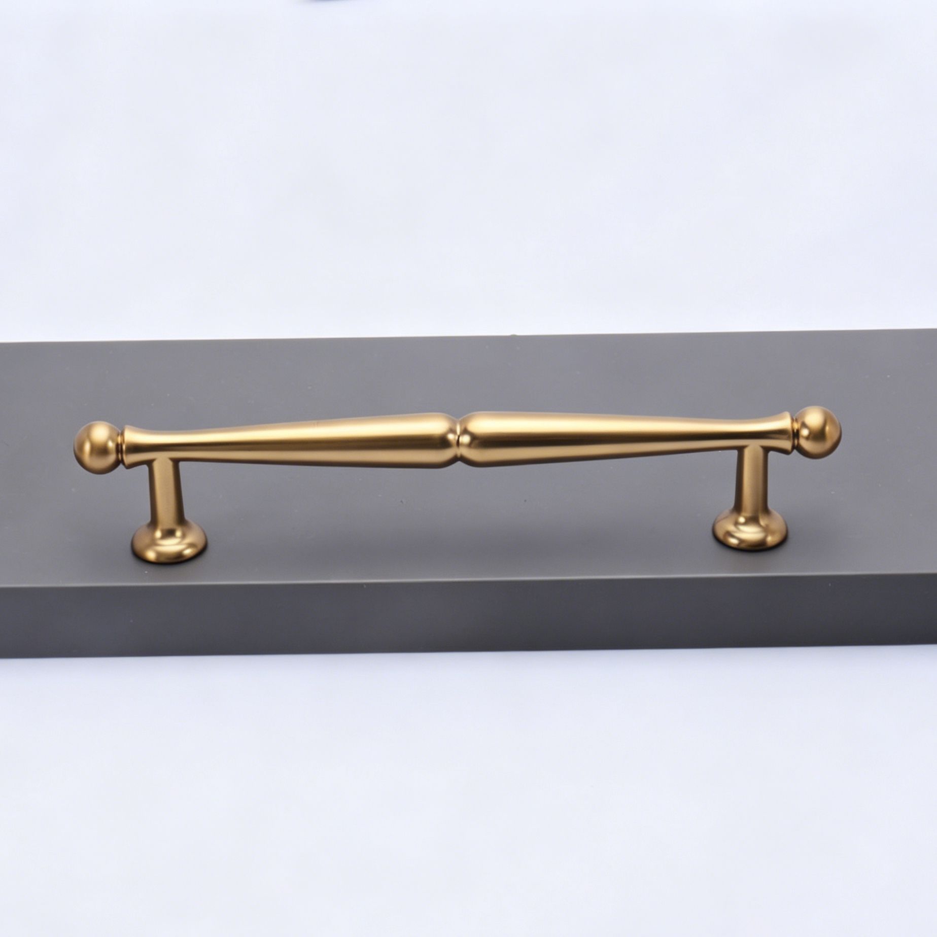 128mm Hole Spacing Waisted Ball Bar Cabinet Pull 2pcs - Image 1