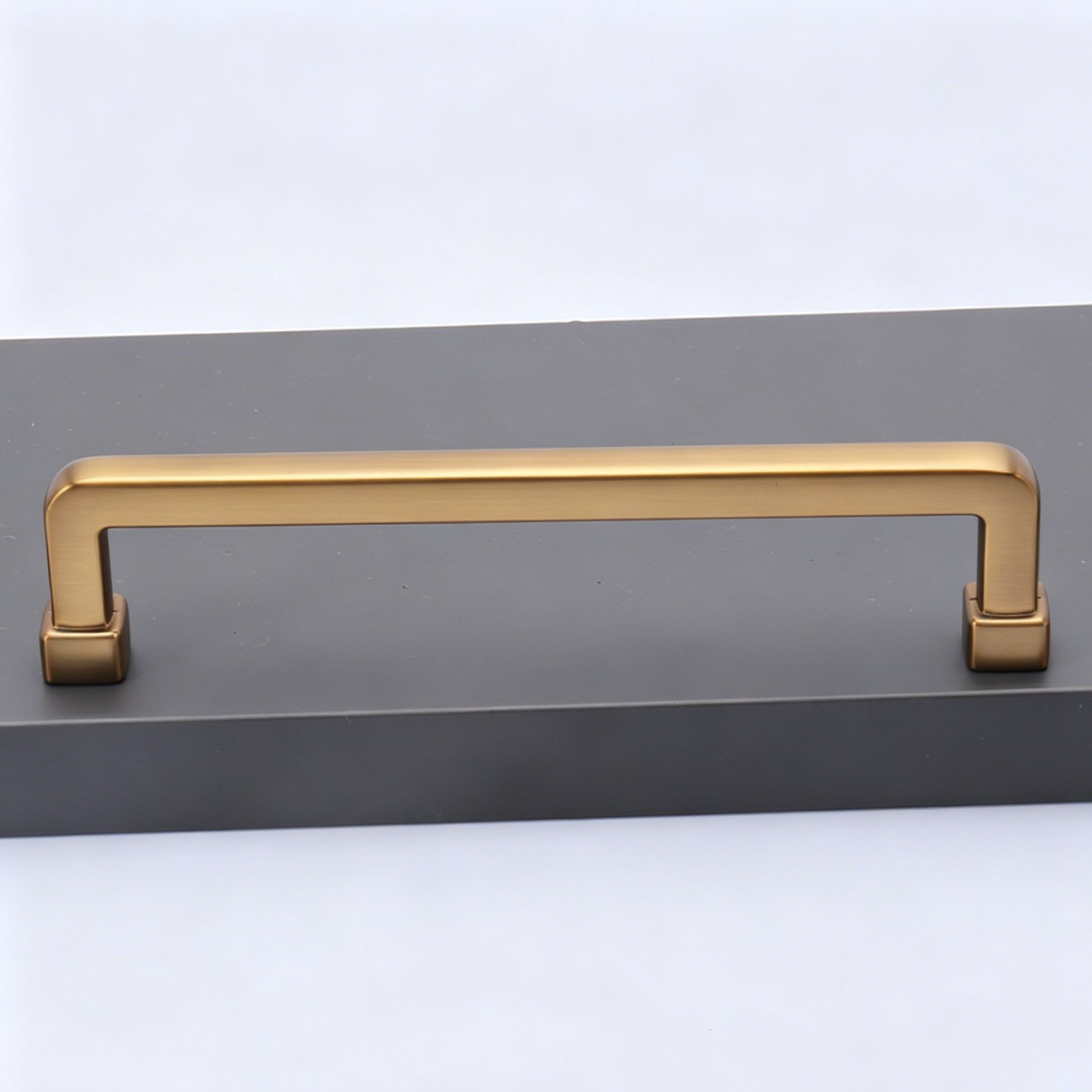 128mm Hole Spacing Square Straight Cabinet Pull 2pcs - Image 1