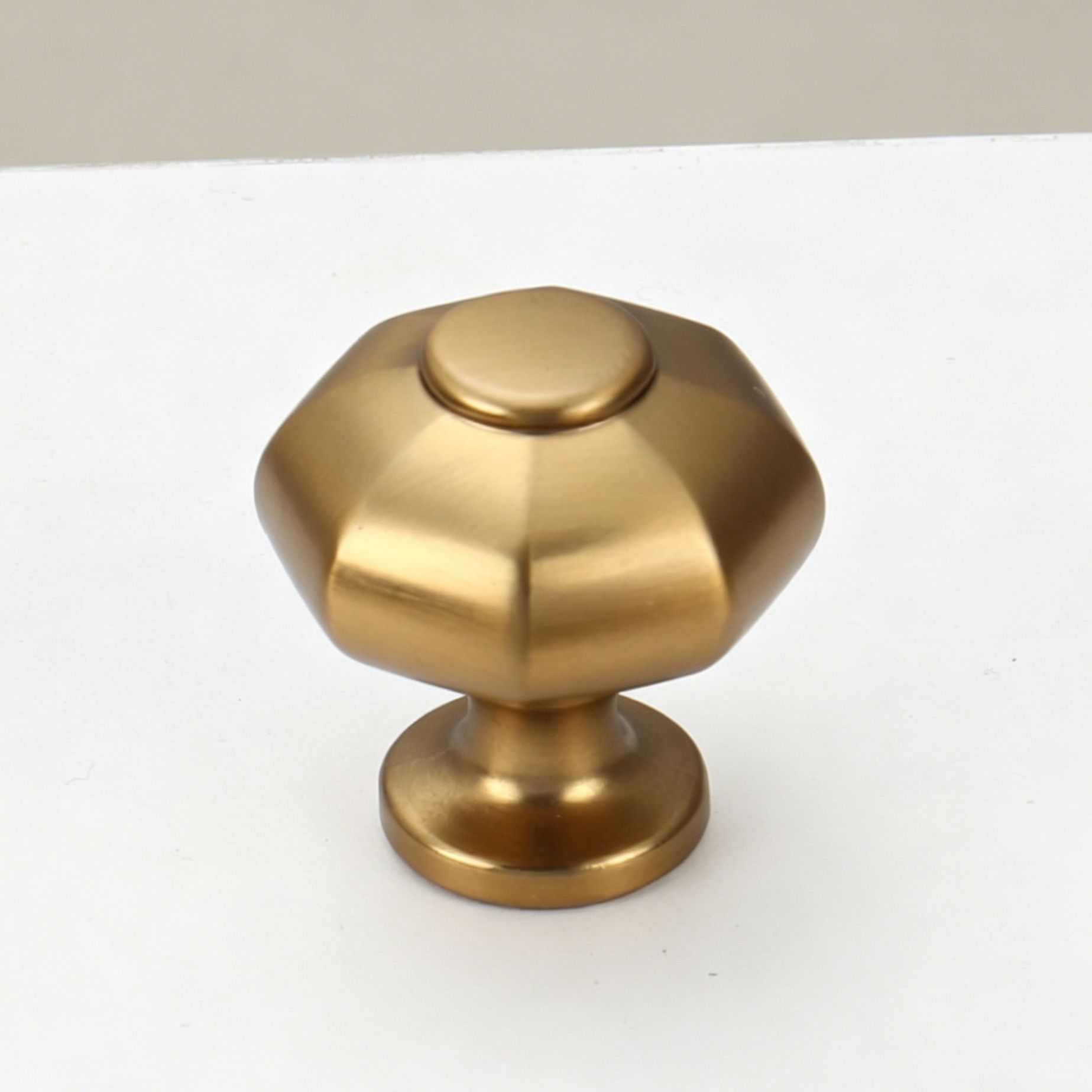 28mm Single Hole Octagonal Cabinet Knob 2pcs - Image 1