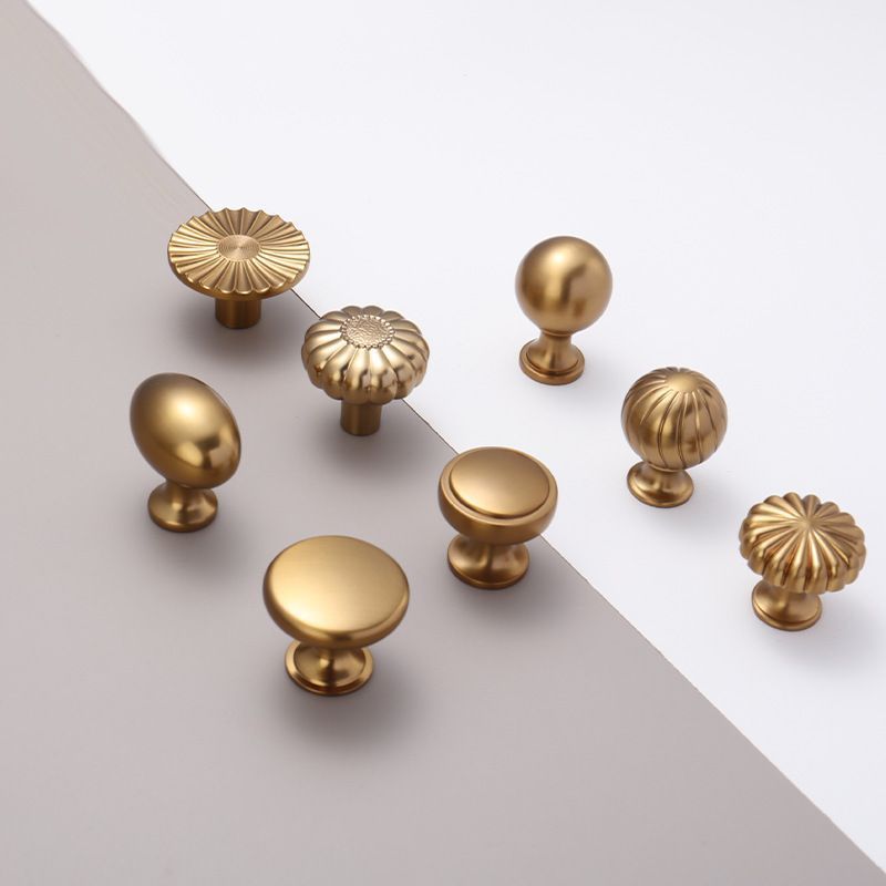 Smooth Round Ball Single Hole Cabinet Knob 4pcs - Image 3