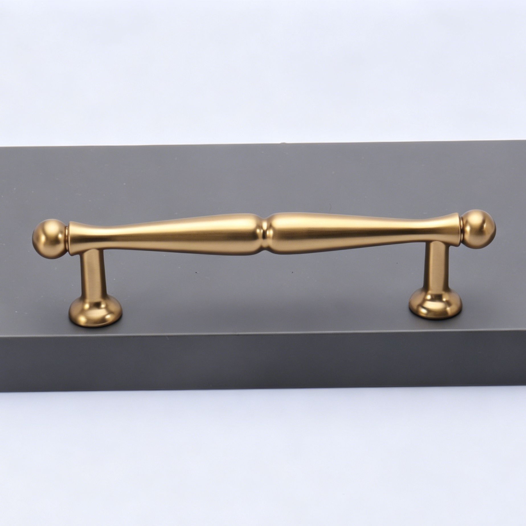 96mm Hole Spacing Waisted Ball Bar Cabinet Pull 4pcs - Image 1