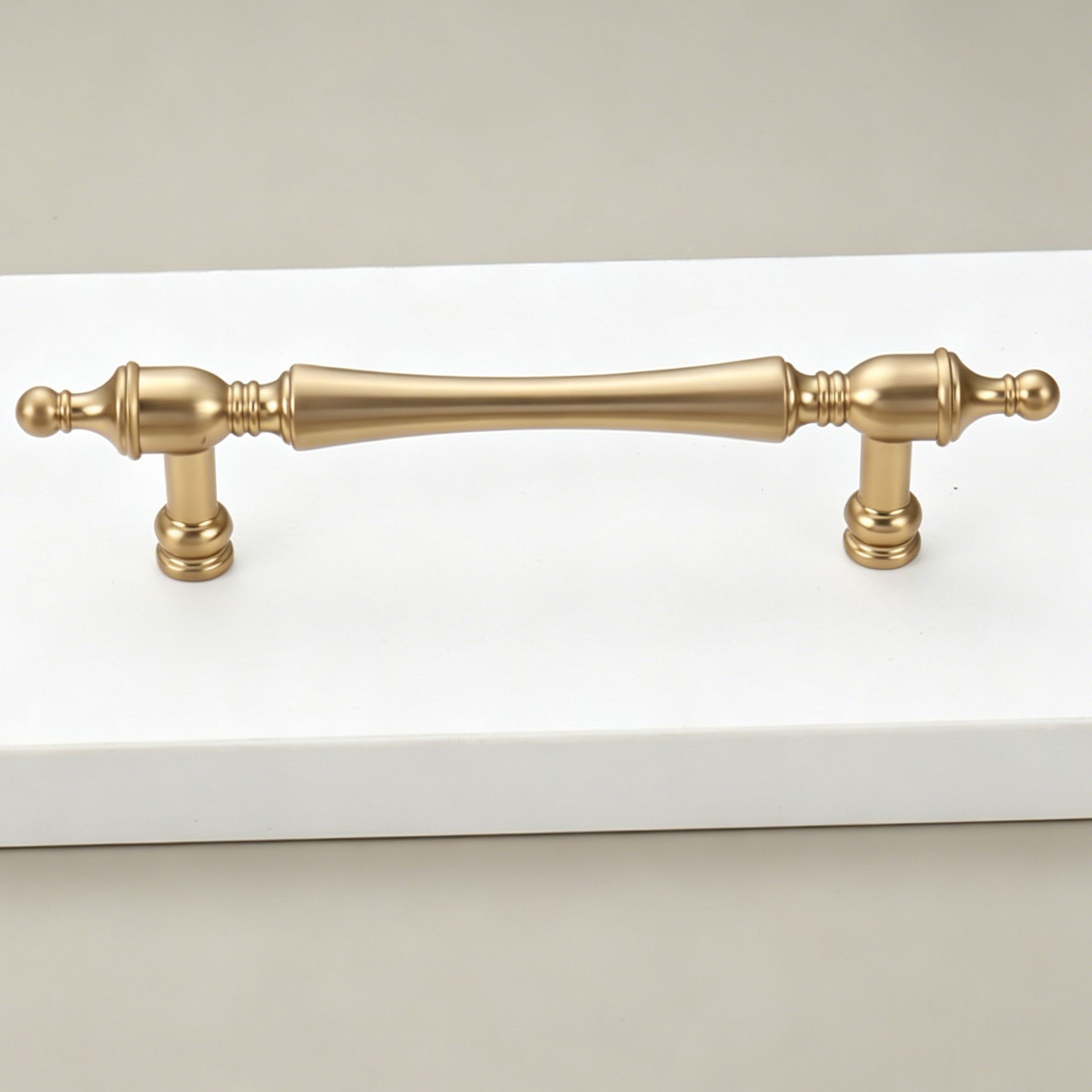 96mm Hole Spacing Vintage Tapered End Bar Cabinet Pull 4pcs - Image 1