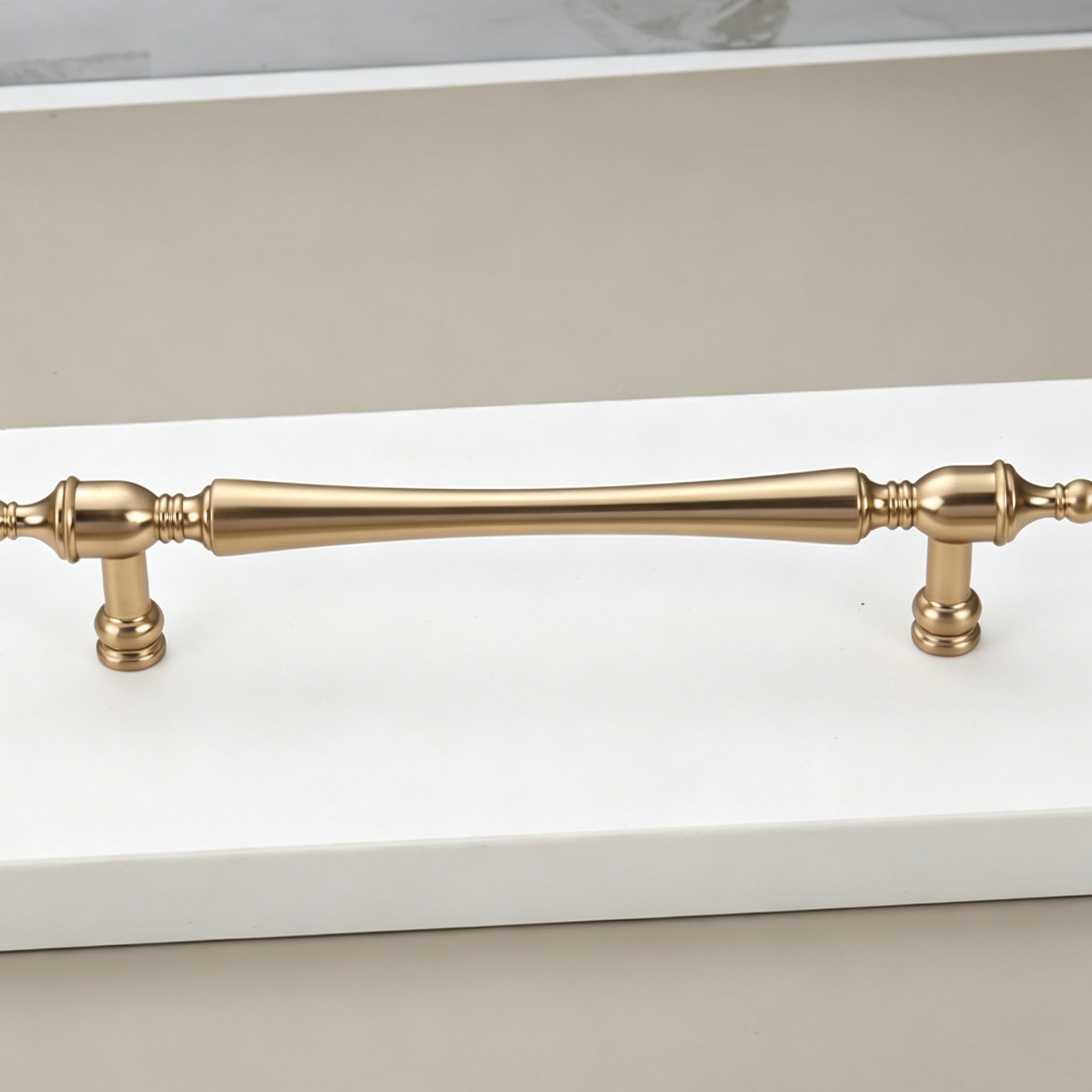 128mm Hole Spacing Vintage Tapered End Bar Cabinet Pull 4pcs - Image 1
