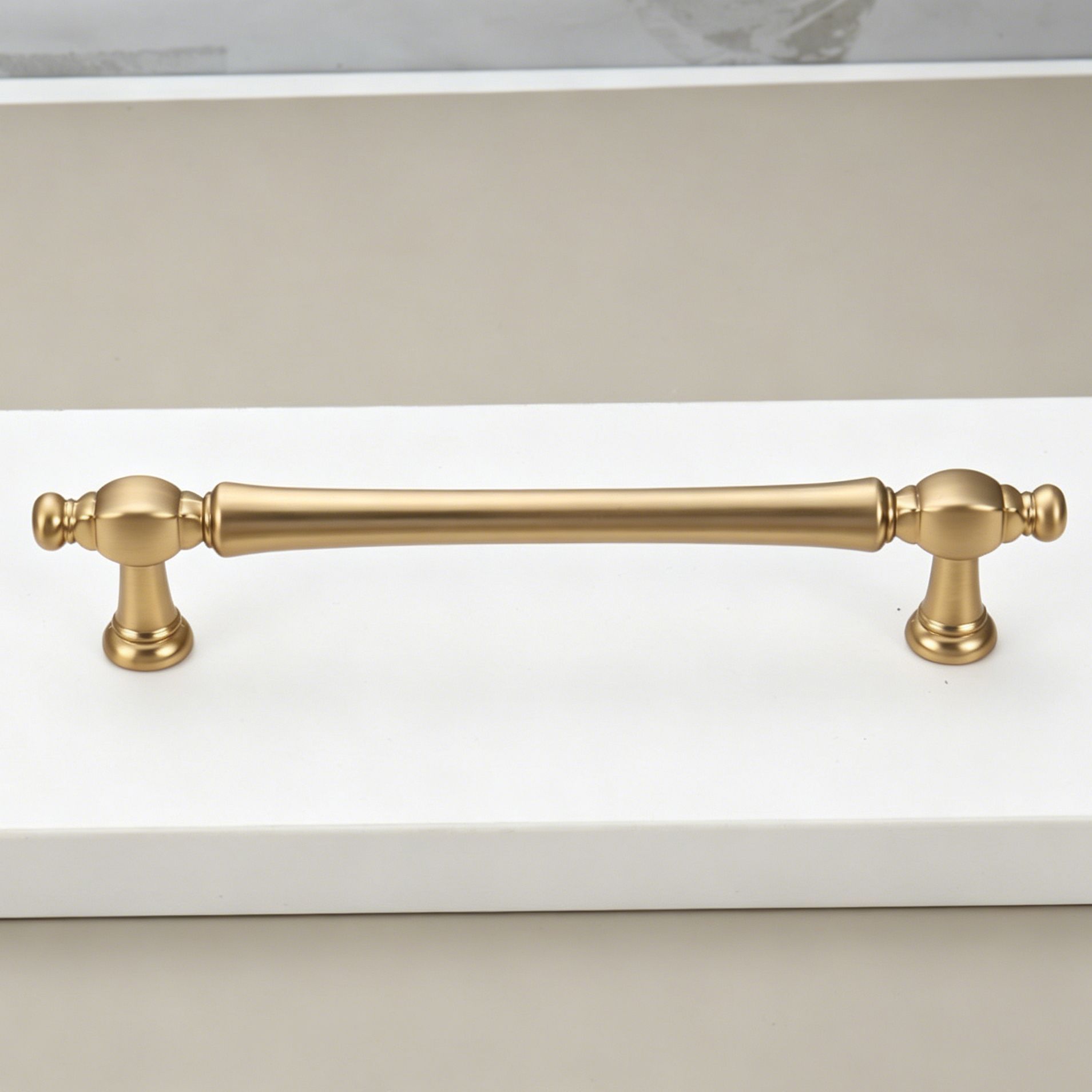 128mm Hole Spacing Multi Round Head Tapered Cabinet Pull 6pcs - Image 1