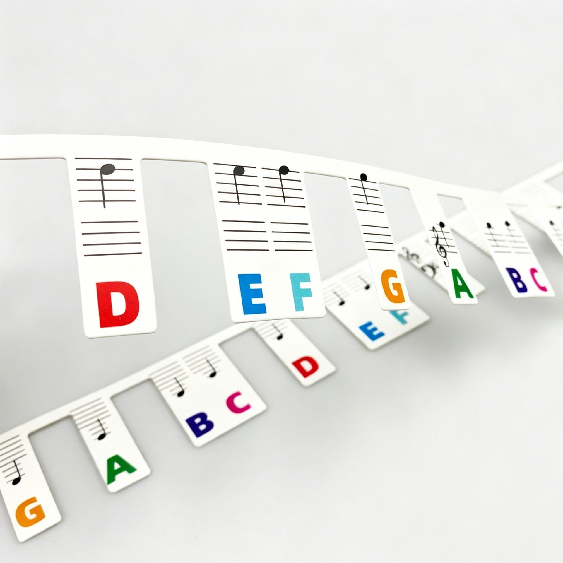 88 Keys Color Piano Note Strip 1pcs Keyboard Sticker - Image 2