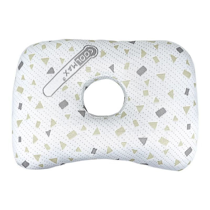 Grey Knit Skin Friendly Ear Cushion, Soothe New Piercing Pain - Image 1