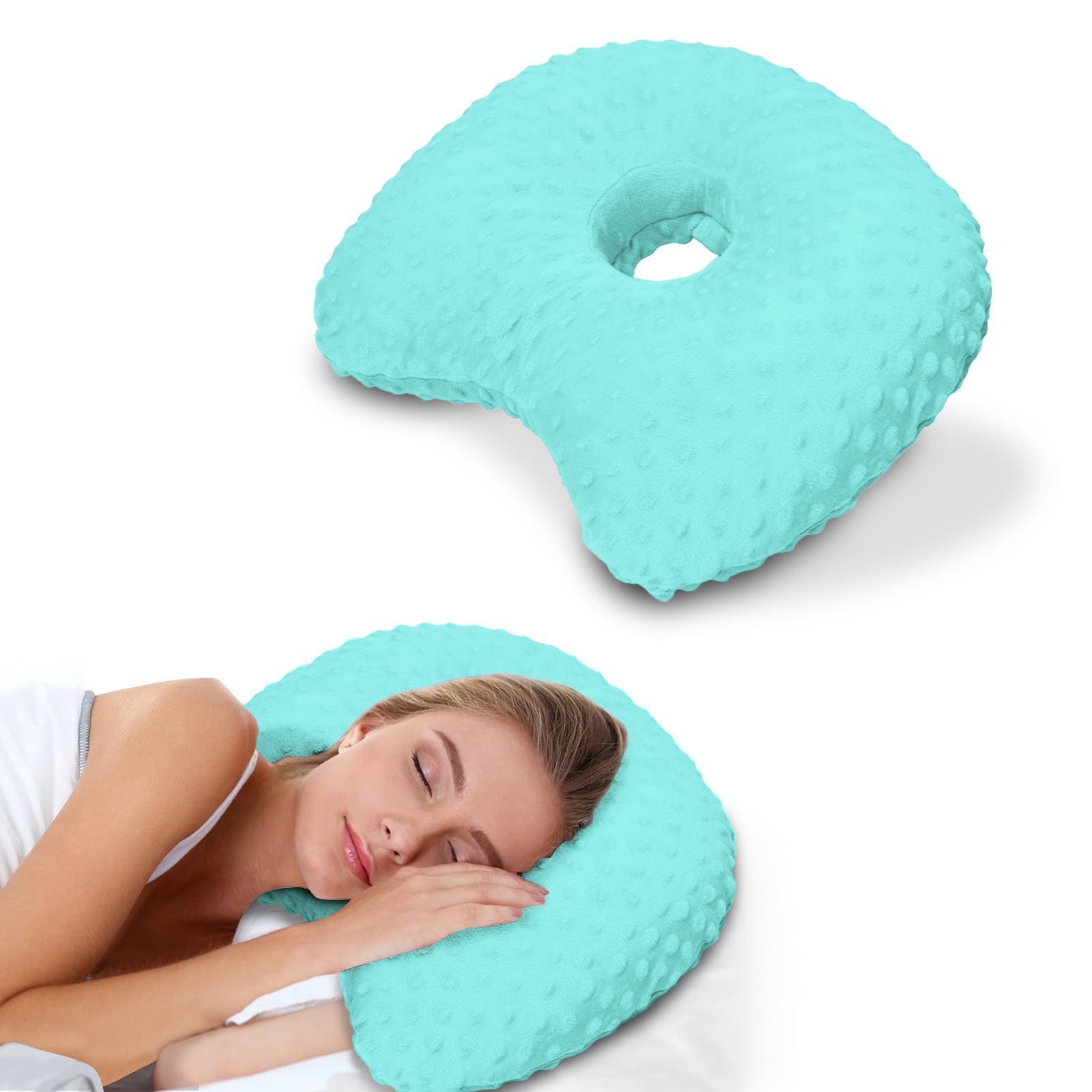 Green Bean Velvet Soft Ear Pillow, Cushion Sharp Piercing Ache - Image 1