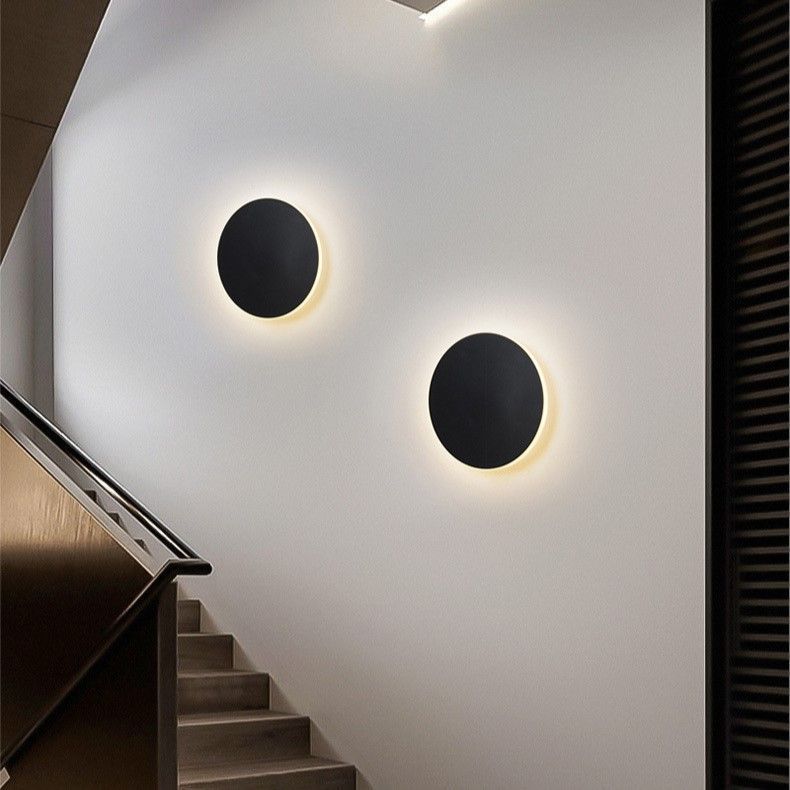 30CM White Touch Eclipse LED Wall Light Stepless Dimming - Image 4