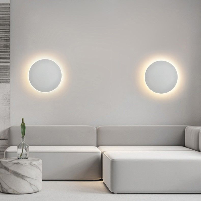 30CM White Touch Eclipse Wall Light 2Pcs Stepless Dimming - Image 3