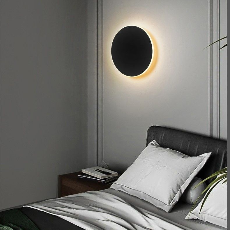 30CM White Touch Eclipse Wall Light 2Pcs Stepless Dimming - Image 5