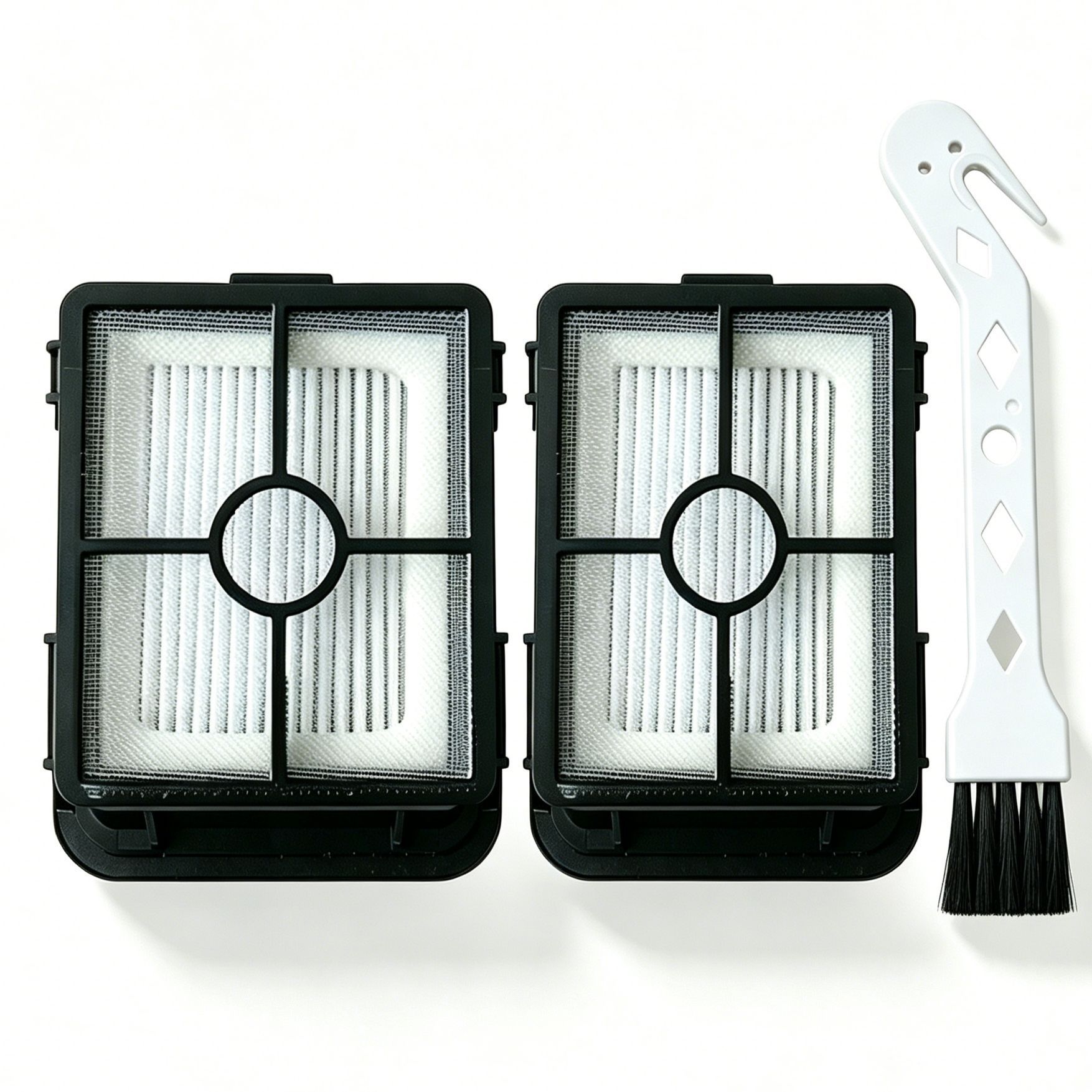 2 Filters + 1 White Cleaning Brush For Bissell 2554A - Image 1