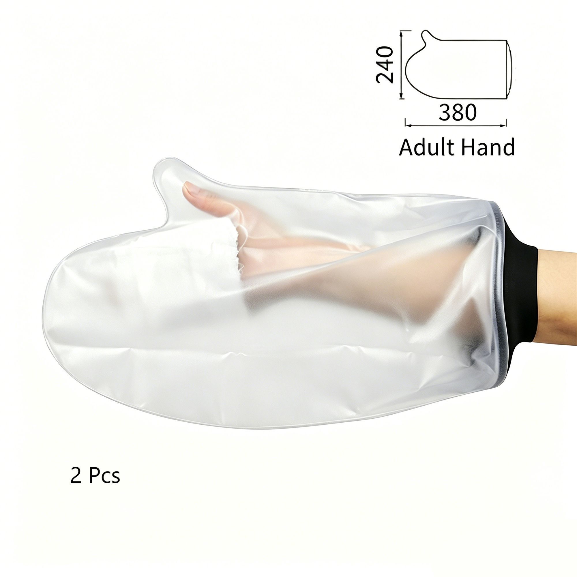 Adult Hand Cast Waterproof Shower Cover 2Pcs - Image 1
