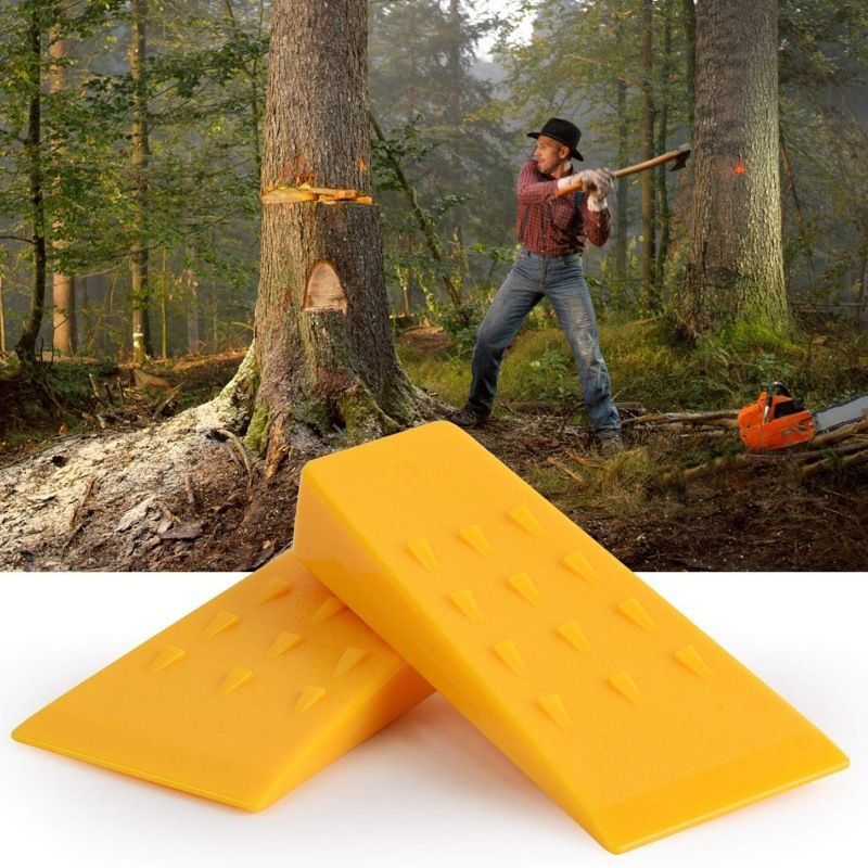 8 Inch Plastic Timber Cutting Wedges 2Pcs Outdoor Tree Work Accessory - Image 3
