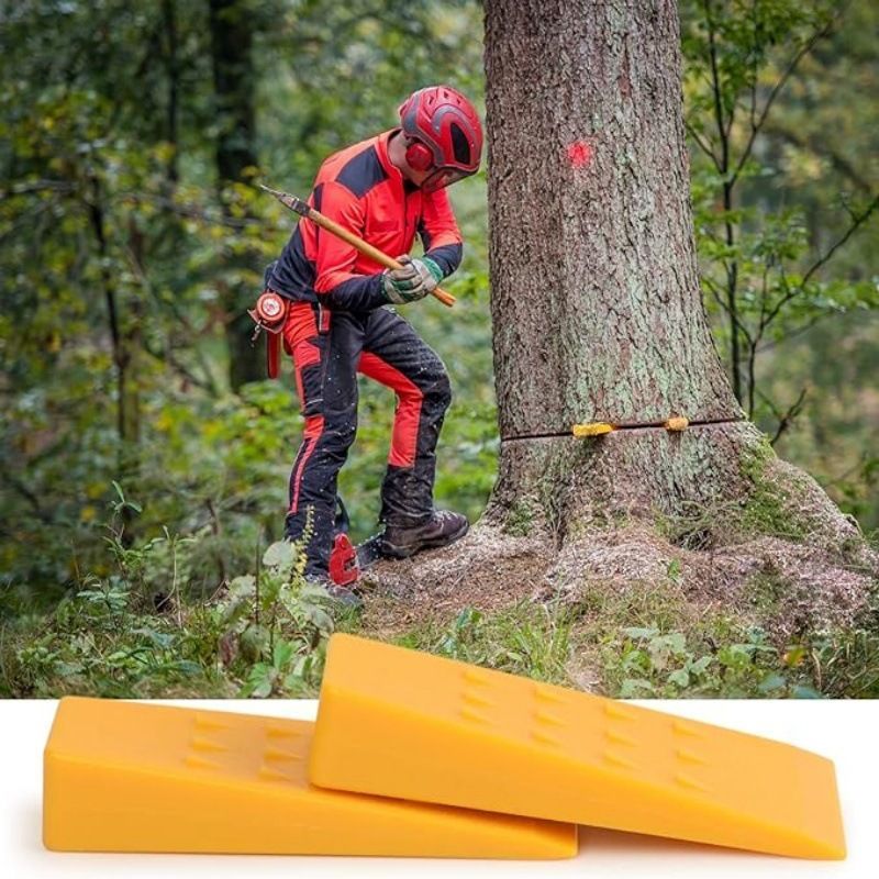 10 Inch Plastic Log Felling Wedges 2Pcs Farm Garden Tree Cutting Tool - Image 4