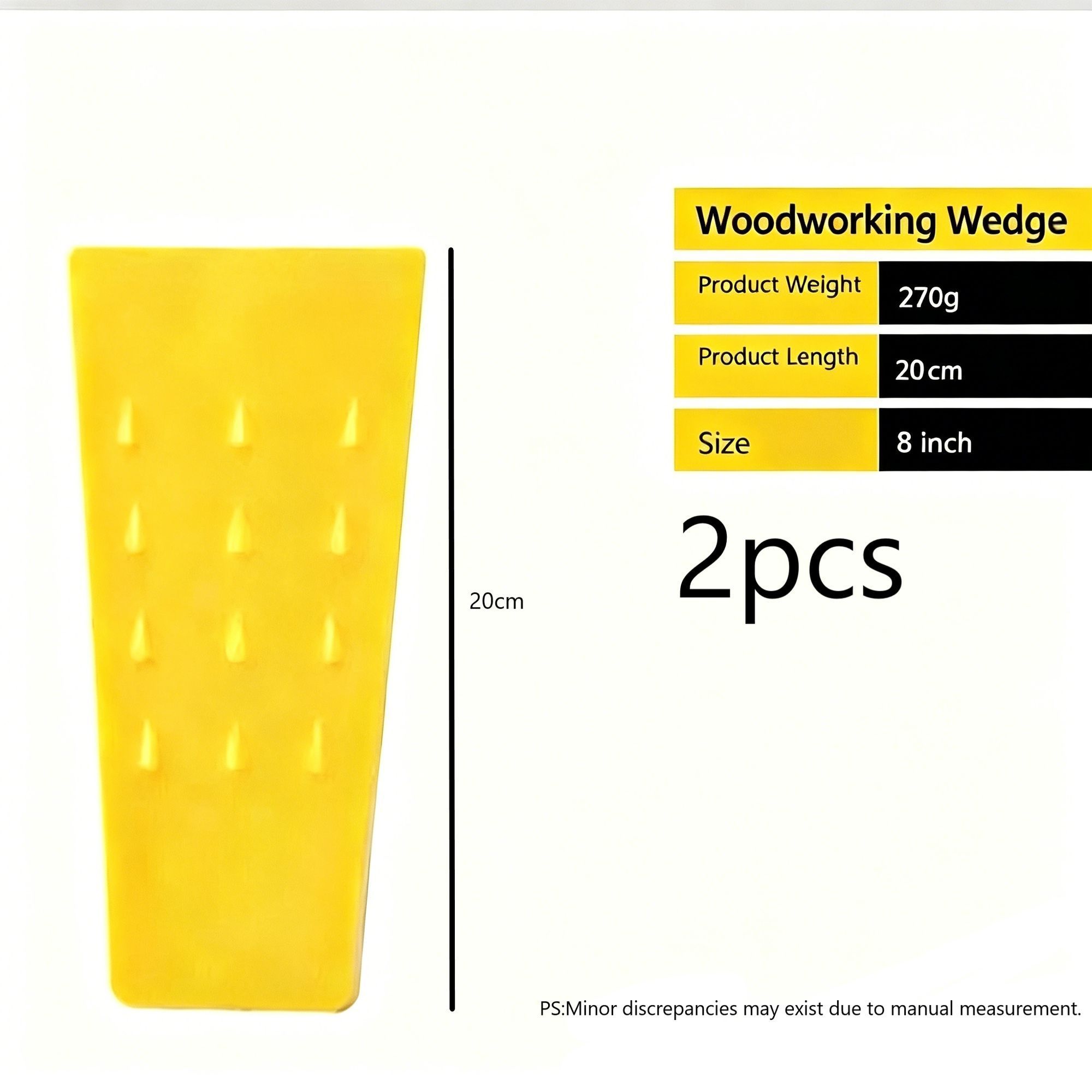 5/8/10 Inch Complete Tree Felling Wedge Set 6Pcs Plastic Garden Timber Tools - Image 6
