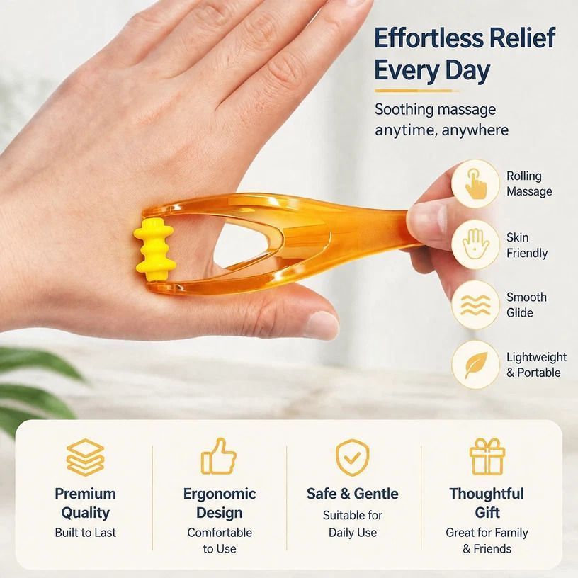 Elastic Finger Roller Massager Hand Fatigue Relief 3Pcs - Image 2