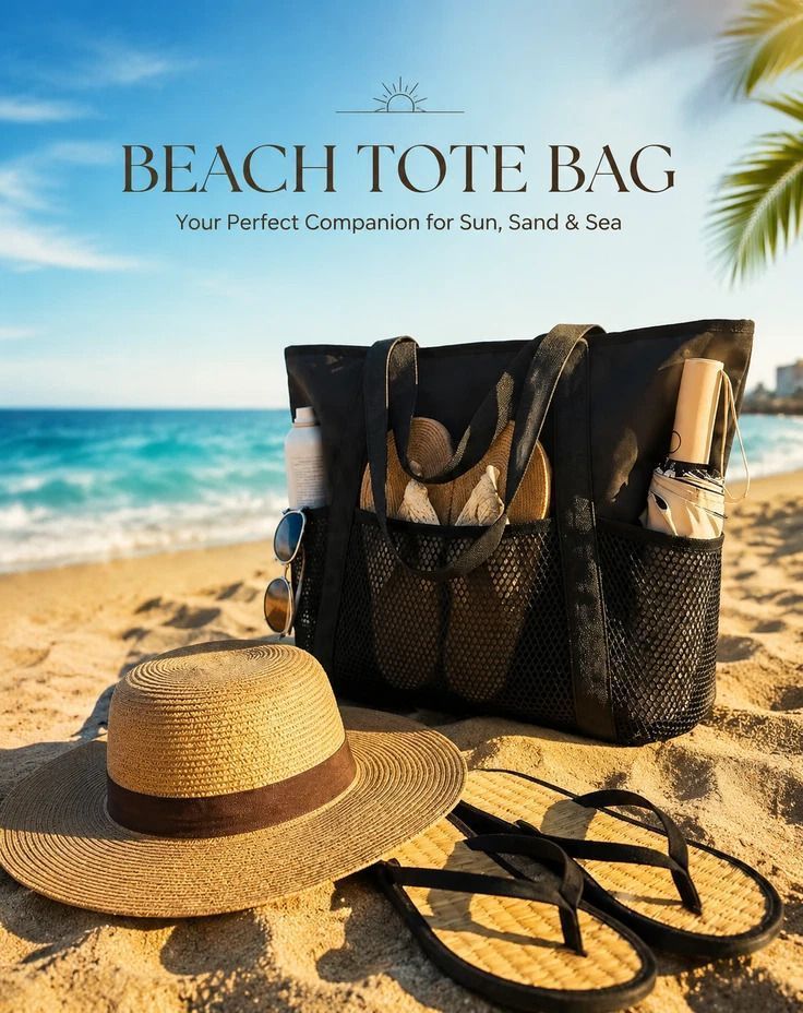Dark Grey Large Waterproof Beach Handbag Portable Swim Tote Bag - Image 4