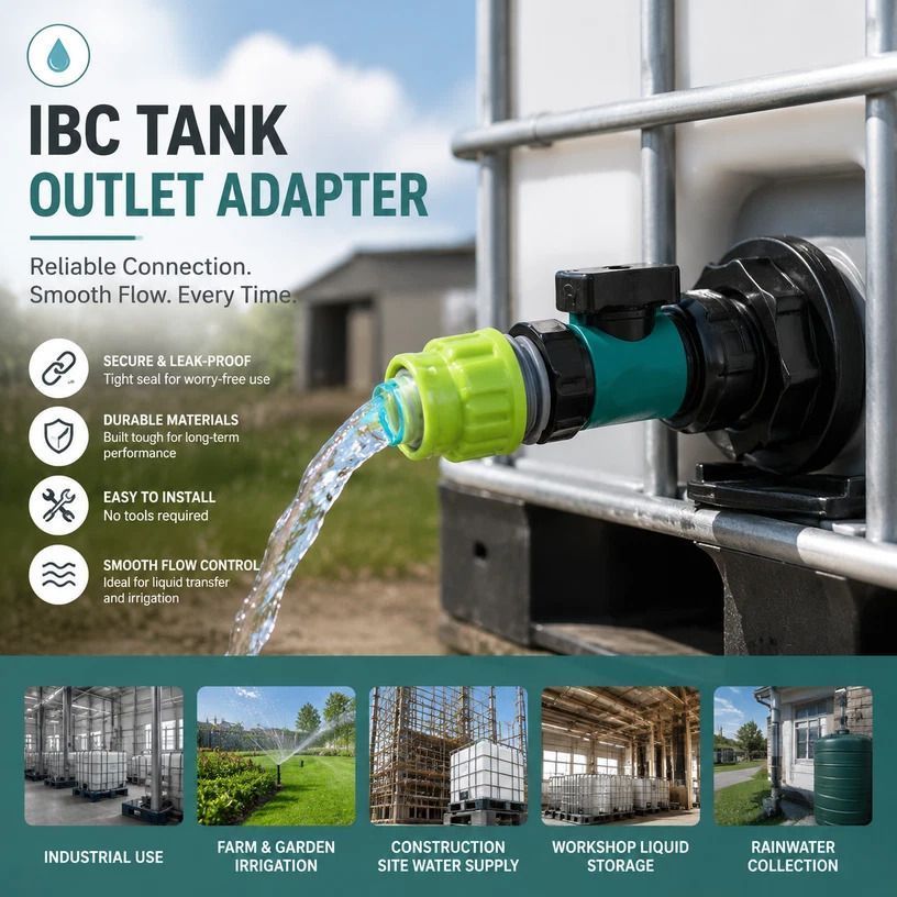 3/4in Multi Use Valve Base Kit Equipped With Garden Hose Coupling - Image 1