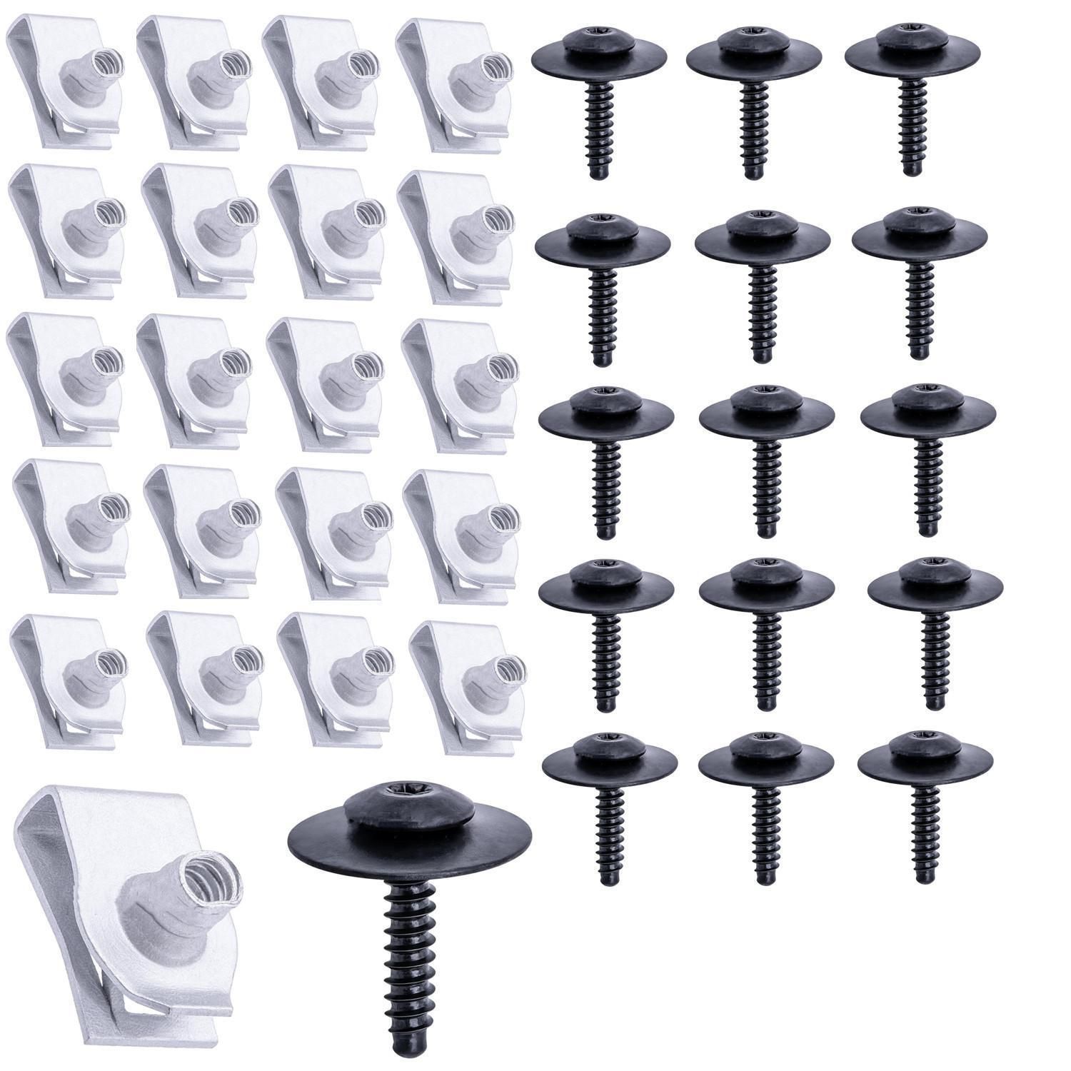 Car Bumper Screws & U Nuts 20PCS - Image 1