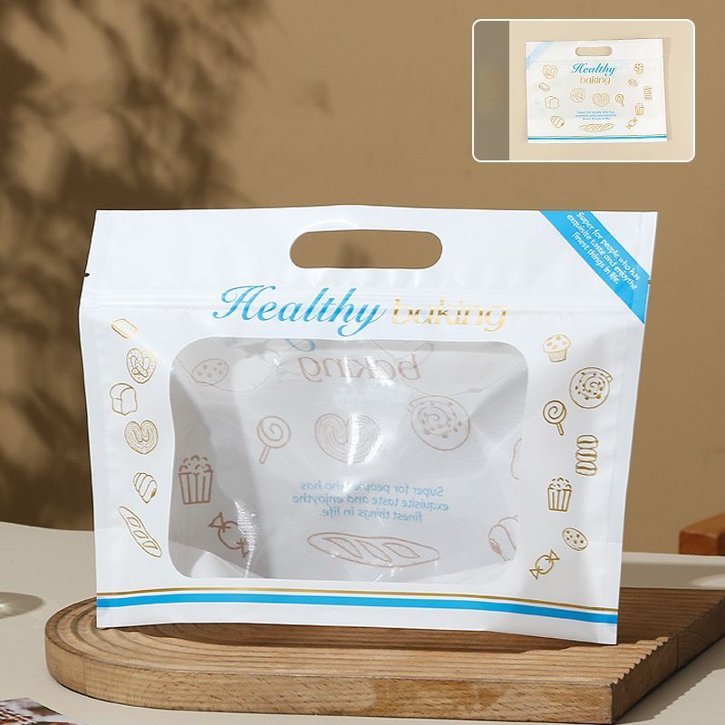 100 Pack Blue & White, Large 26.5×32+11cm - Image 1