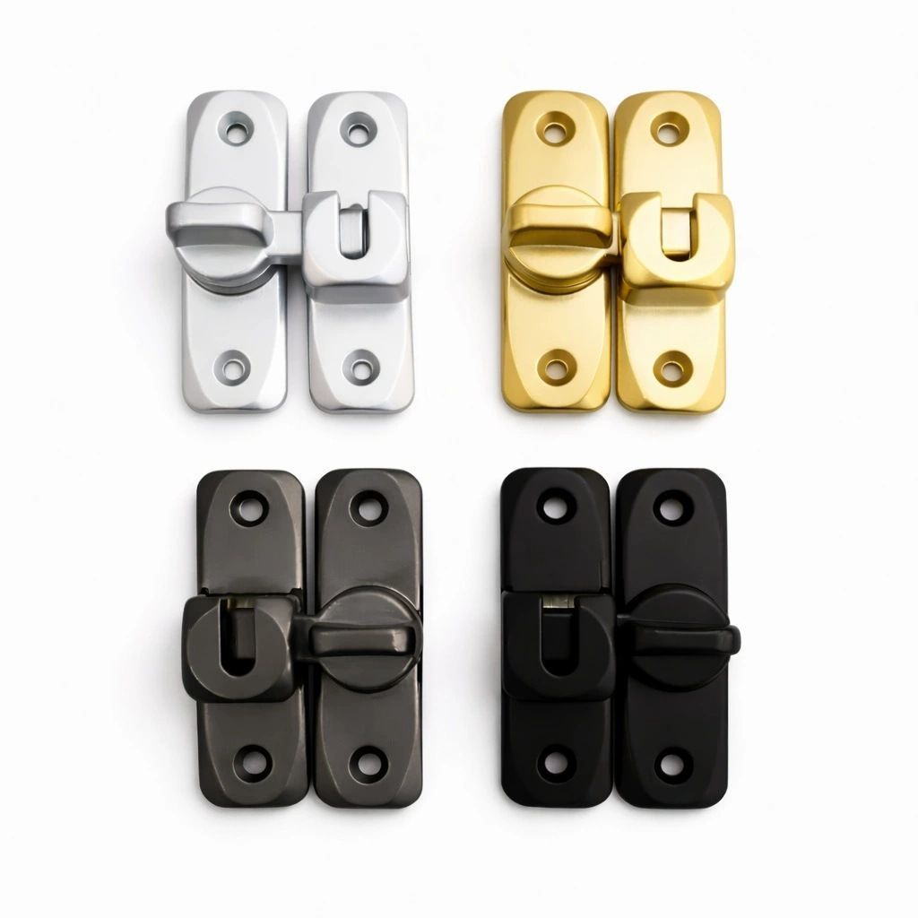 2Pcs No-Drill Door Latch Buckle with Screws - Image 5
