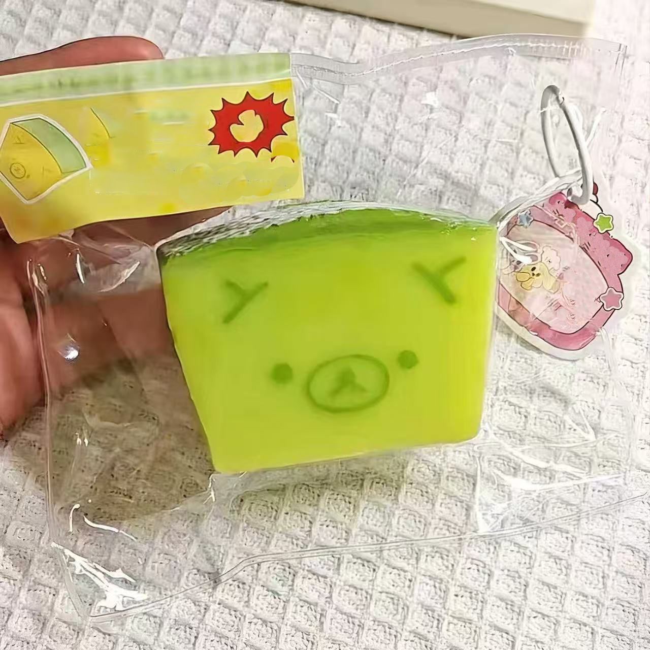 Honey Melon Stress Relief Squishy Toy Semi-transparent - Image 2
