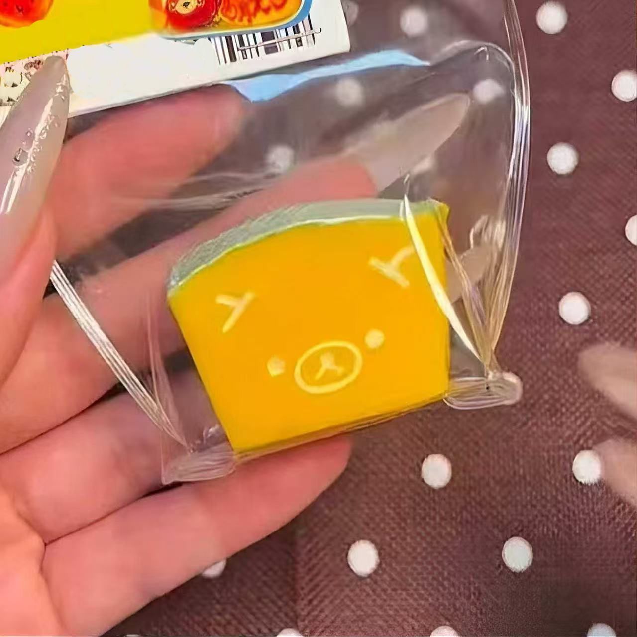 Honey Melon Stress Relief Squishy Toy Semi-transparent - Image 3