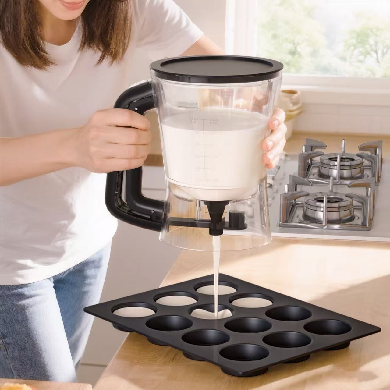 Black Cake Batter Dispenser - Image 5